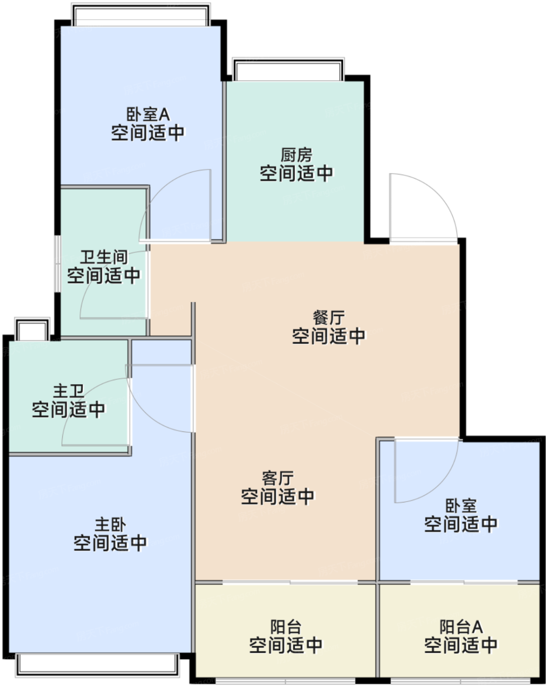 洋房A户型中间套