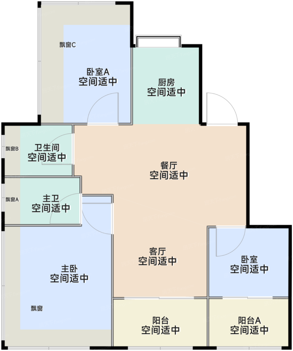 洋房A3户型边套