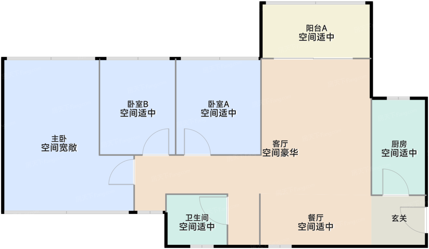 83平三室两厅一卫