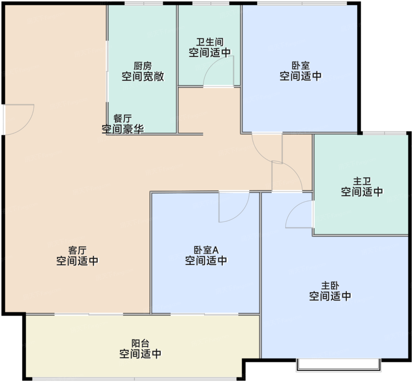 洋房112平米户型